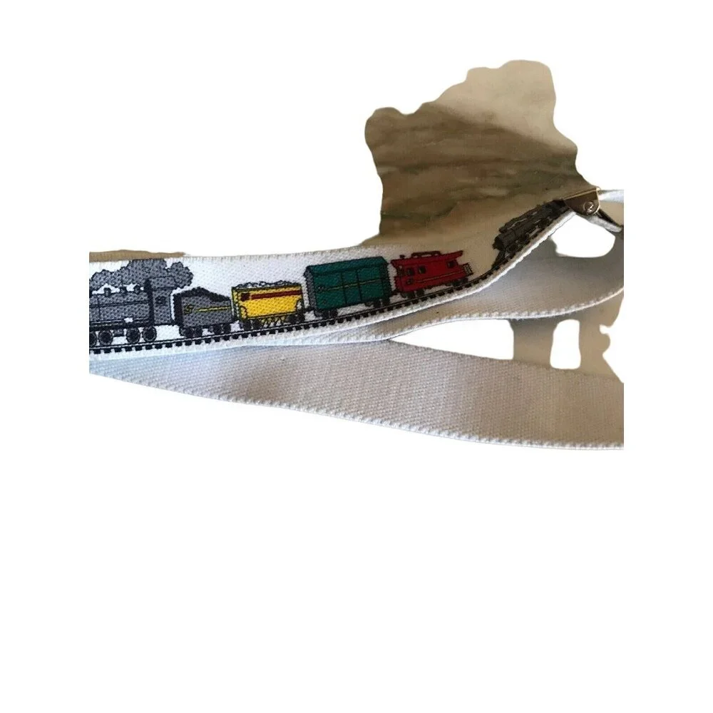 Boys Kids Train Elastic 1 Inch Adjustable Belt Train Buckle Multi Color‎